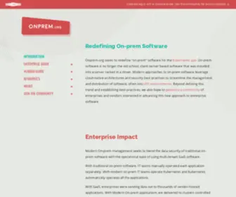 Onprem.org(About Modern On) Screenshot