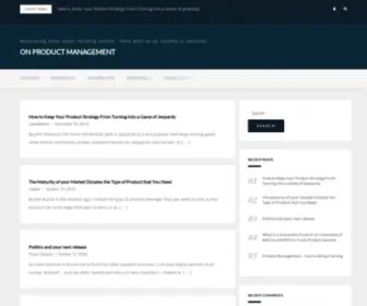 Onproductmanagement.org(Recovering from major hacking attack) Screenshot