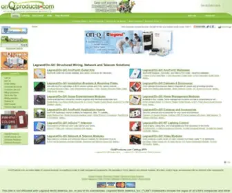 OnqProducts.com(OnQ Structured Wiring) Screenshot