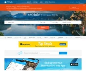 Onriva.com(Search across the web for the cheapest flights & lowest airfares) Screenshot