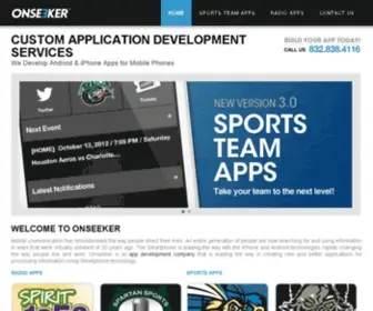 Onseeker.com(Custom Application Development) Screenshot