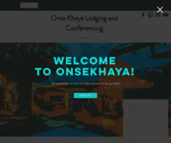 Onsekhaya.co.za(Onse Khaya) Screenshot