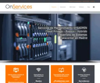 Onservices.es(OnServices IT Cloud Mantenimiento y Servicios Informaticos) Screenshot