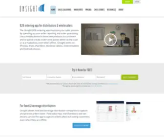 Onsightapp.com(B2B ordering app for distributors & wholesalers) Screenshot
