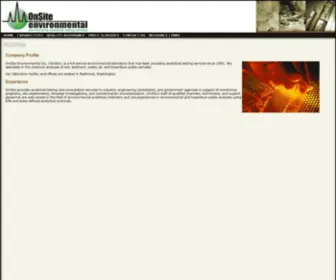 Onsite-ENV.com(OnSite Environmental Inc) Screenshot