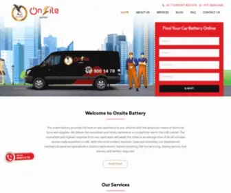 Onsitebattery.ae(Car Battery Replacement Dubai Abu Dhabi Sharjah) Screenshot