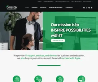 Onsitegroup.co.za(Onsite IT Solutions) Screenshot