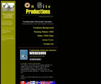 Onsiteproductions.com(Excavator Training Videos) Screenshot