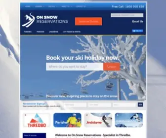 Onsnow.com.au(Ski Accommodation Thredbo) Screenshot