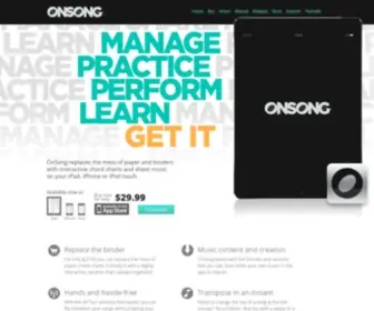 Onsongapp.com(Stage Management for Musicians) Screenshot