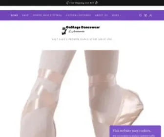 Onstagedancewearutah.com(OnStage Dancewear & Accessories) Screenshot