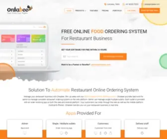 Ontabee.com(Free online food ordering & delivery system) Screenshot