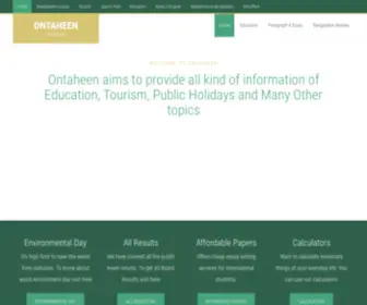 Ontaheen.com(Knowledge) Screenshot