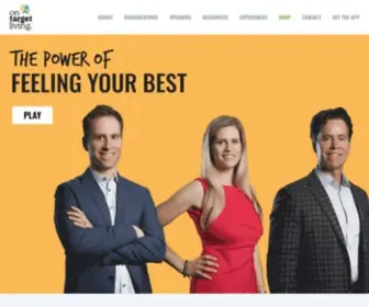 Ontargetliving.com(The Power of Feeling Your best) Screenshot