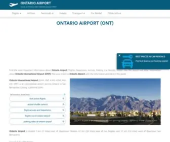 Ontario-Airport.com(Ontario Airport (ONT)) Screenshot