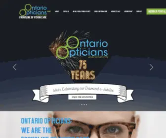 Ontario-Opticians.com(Ontario Opticians Association) Screenshot