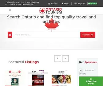 Ontario-Tourism.com(Ontario Tourism) Screenshot