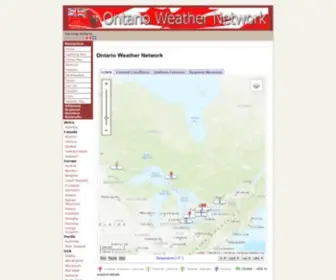 Ontario-Weather.net(Ontario Weather Network) Screenshot