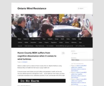 Ontario-Wind-Resistance.org(Ontario Wind Resistance) Screenshot