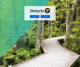 Ontario.ca(Government of Ontario) Screenshot