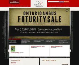 Ontarioangus.com(The Ontario Angus Association) Screenshot