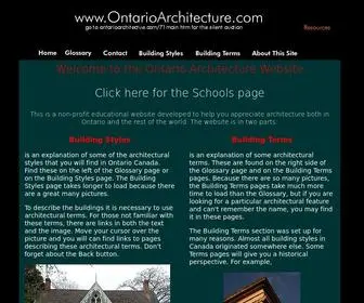 Ontarioarchitecture.ca(Ontarioarchitecture) Screenshot