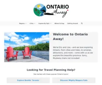Ontarioaway.com(Ontario Travel & Adventure Blog) Screenshot