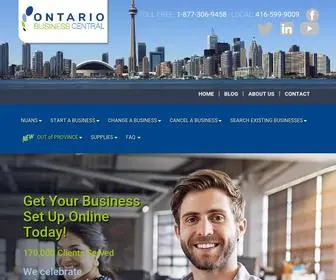 Ontariobusinesscentral.ca(Ontario Business Central) Screenshot