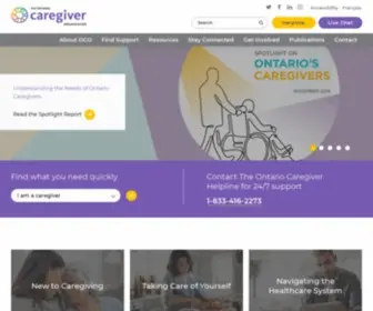 Ontariocaregiver.ca(Ontario Caregiver) Screenshot