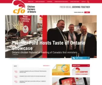 Ontariochicken.ca(Chicken Farmers of Ontario) Screenshot