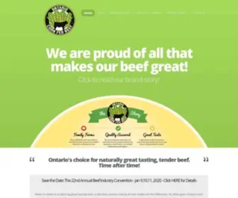 Ontariocornfedbeef.com(Ontario Corn Fed Beef) Screenshot