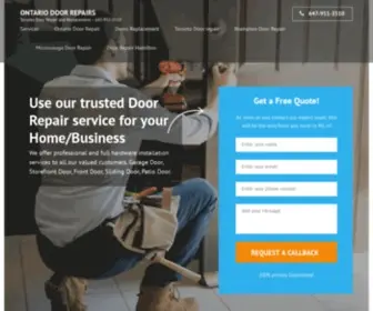 Ontariodoorrepair.ca(Ontario Door Repairs) Screenshot