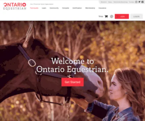 Ontarioequestrian.ca(Ontarioequestrian) Screenshot