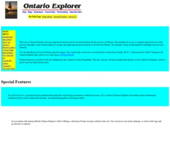 Ontarioexplorer.com(Ontario Explorer) Screenshot