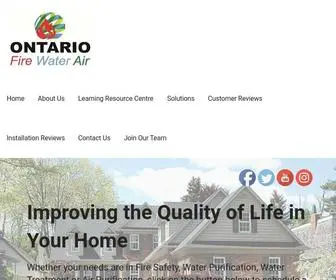 Ontariofirewaterair.ca(Ontario Fire Water Air) Screenshot