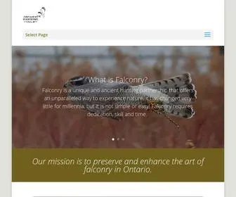 Ontariohawkingclub.org(Ontario Falconry) Screenshot