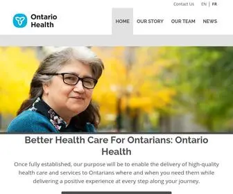 Ontariohealth.ca(Better Health Care For Ontarians) Screenshot