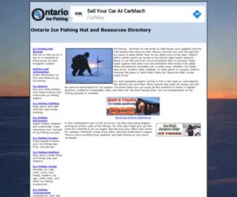 Ontarioicefishing.net(Ontario Ice Fishing Hut Rentals) Screenshot