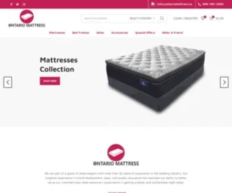 Ontariomattress.ca(Mattress Toronto) Screenshot