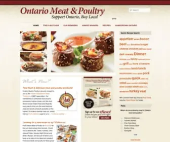 Ontariomeatandpoultry.ca(Ontario Meat & Poultry) Screenshot