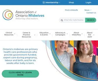 Ontariomidwives.ca(Ontario Midwives) Screenshot