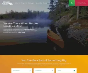 Ontarionature.org(Ontario Nature) Screenshot
