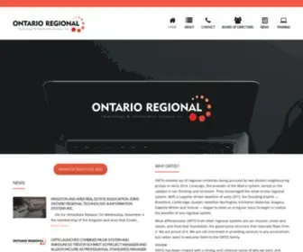 Ontarioregional.ca(Information Technology Systems Ontario) Screenshot