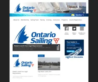 Ontariosailing.ca(Ontario Sailing) Screenshot