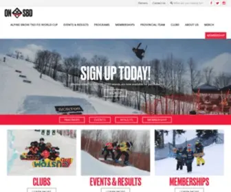 Ontariosnowboarders.ca(Ontario Snowboard) Screenshot