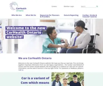 Ontariostrokenetwork.ca(CorHealth Ontario) Screenshot