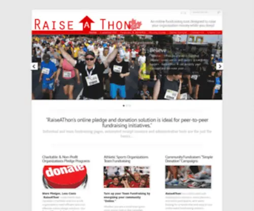 Ontarioswimathon.ca(An online fundraising tool designed to raise your organization money while you sleep) Screenshot