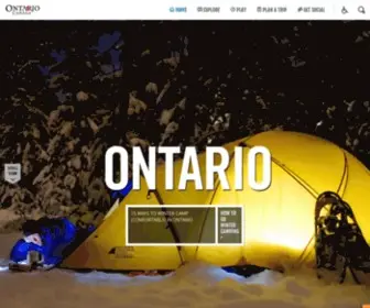 Ontariotravel.net(The Official Tourism Website of Ontario) Screenshot