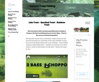 Ontariotroutfishing.com(Ontario Trout Fishing) Screenshot