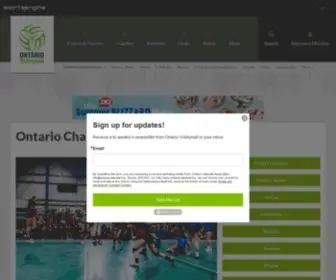Ontariovolleyballchampionships.org(Ontario Championships) Screenshot